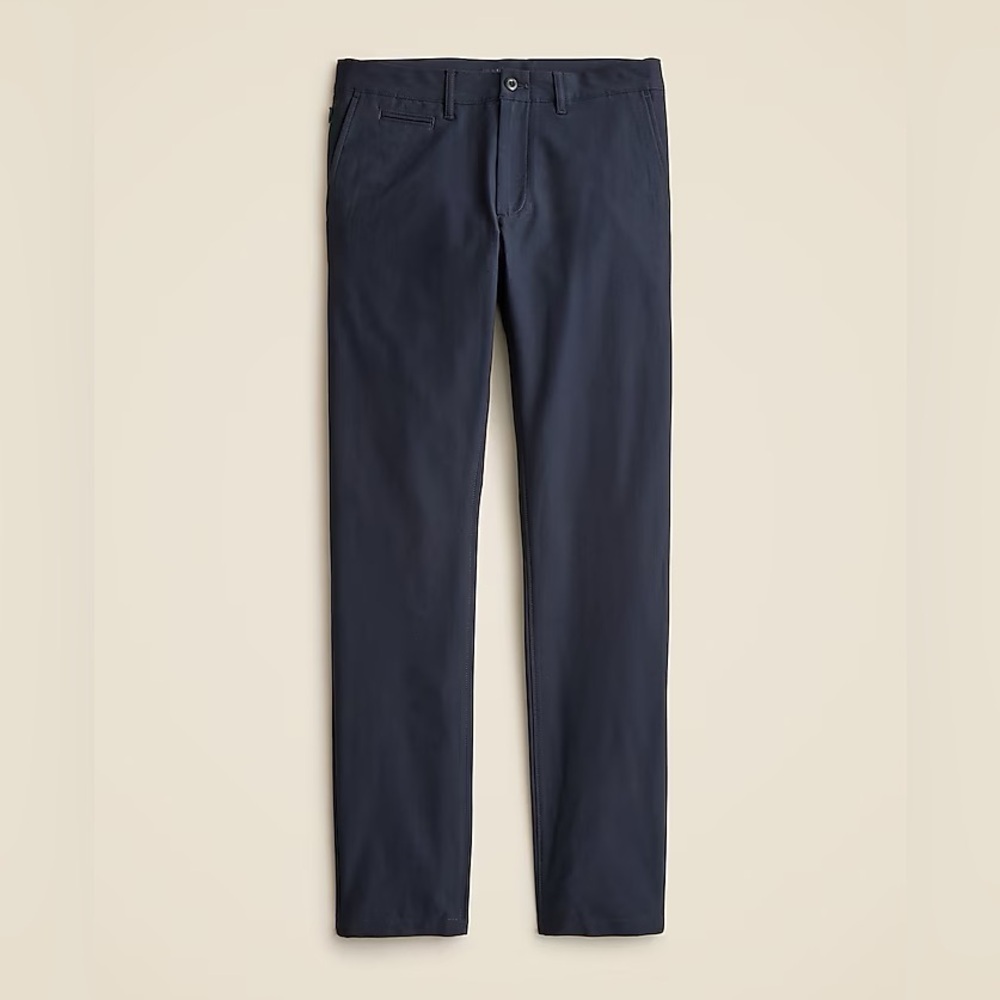 NWT Mens J Crew Navy Blue 484 Slim-fit tech pants 34x32 commuter work pants - Picture 5 of 14